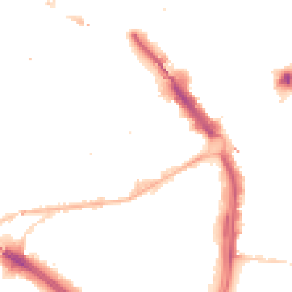 Night-time road noise heatmap for B1 1JG
