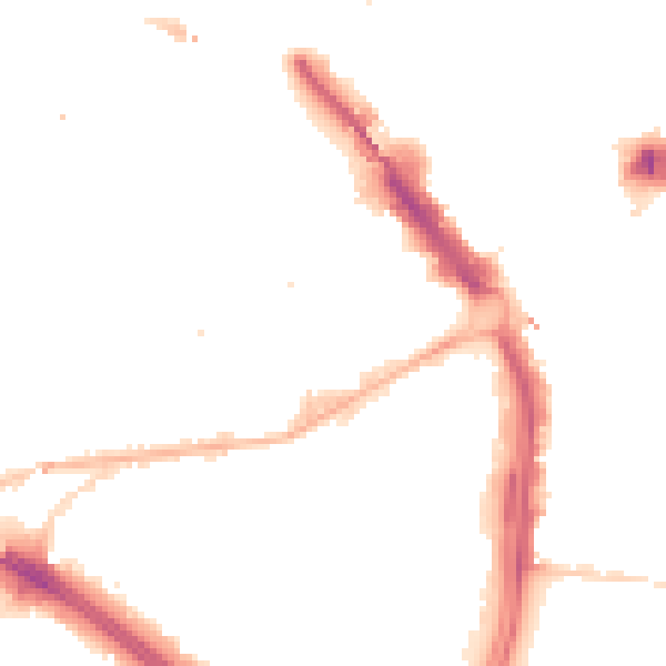 Night-time road noise heatmap for B1 1JL
