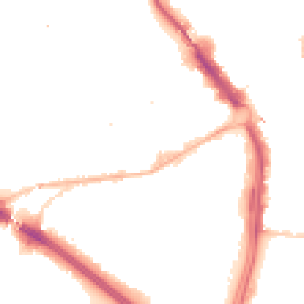 Night-time road noise heatmap for B1 1JR
