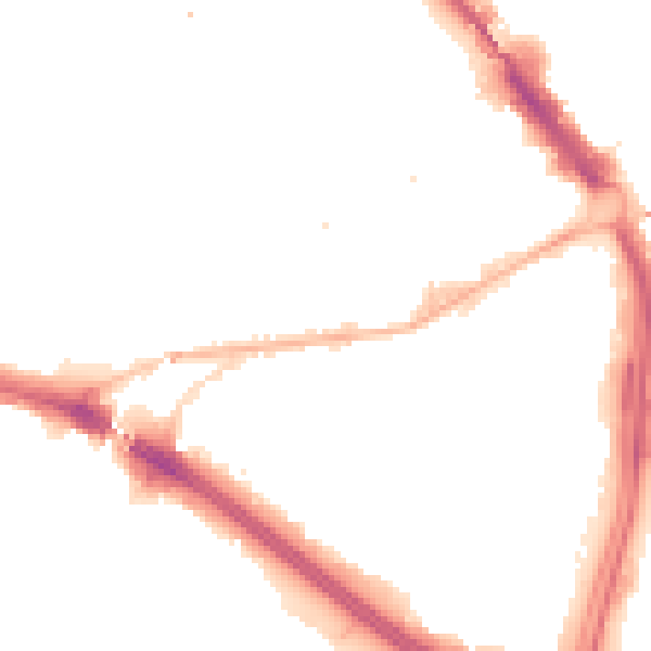 Night-time road noise heatmap for B1 1JW