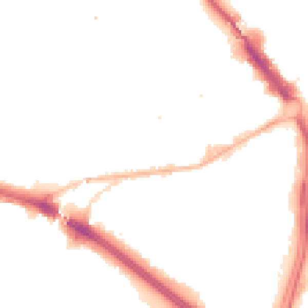 Night-time road noise heatmap for B1 1JY