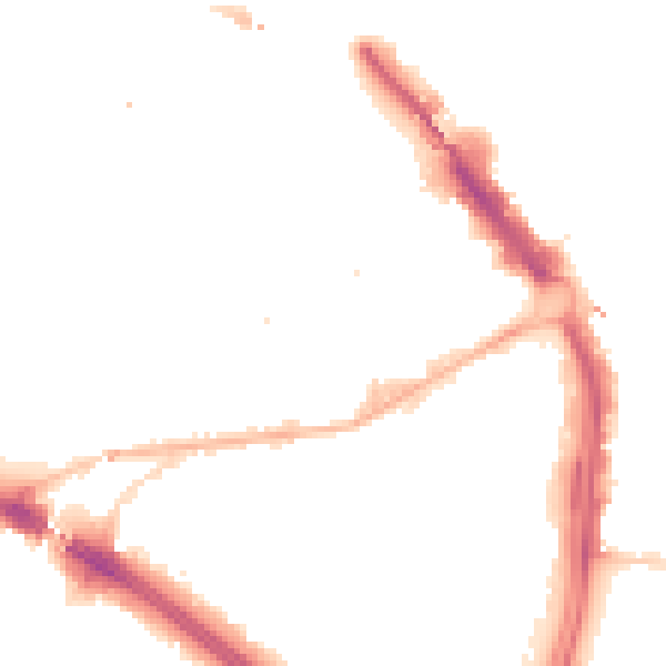 Night-time road noise heatmap for B1 1LJ