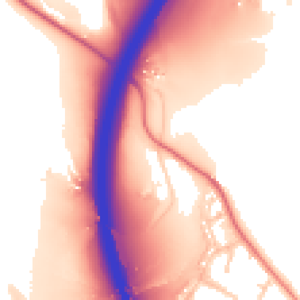 Daytime road noise heatmap for BB12 9DP