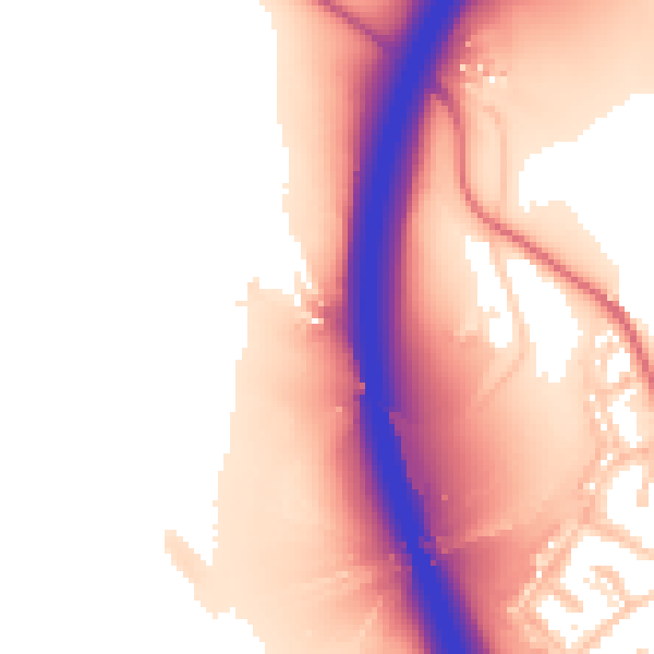 Daytime road noise heatmap for BB12 9DR