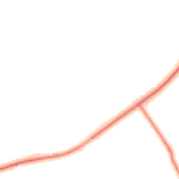 Night-time road noise heatmap for BB12 9EJ