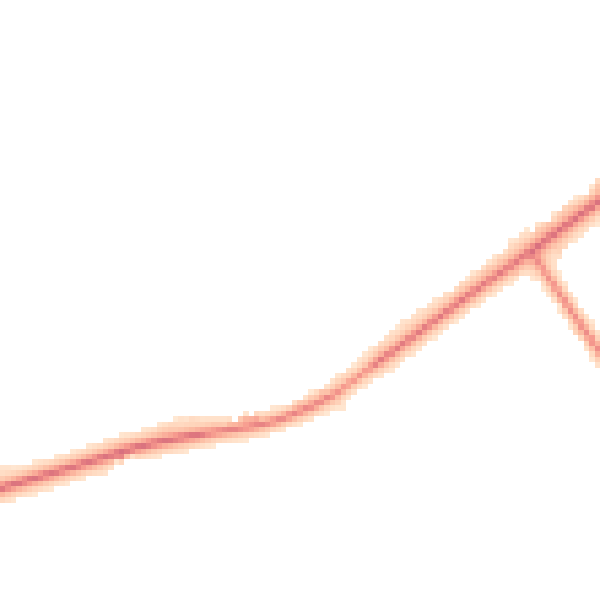 Night-time road noise heatmap for BB12 9HN