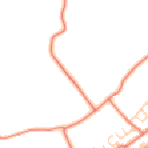 Daytime road noise heatmap for BB12 9JF