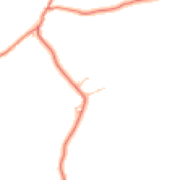 Daytime road noise heatmap for BB12 9JJ