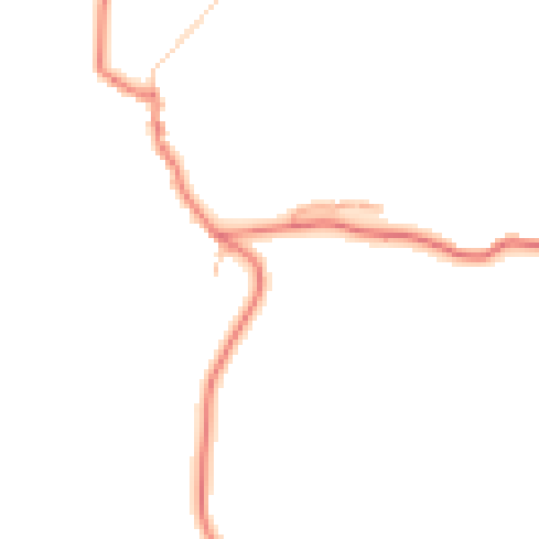 Daytime road noise heatmap for BB12 9JT