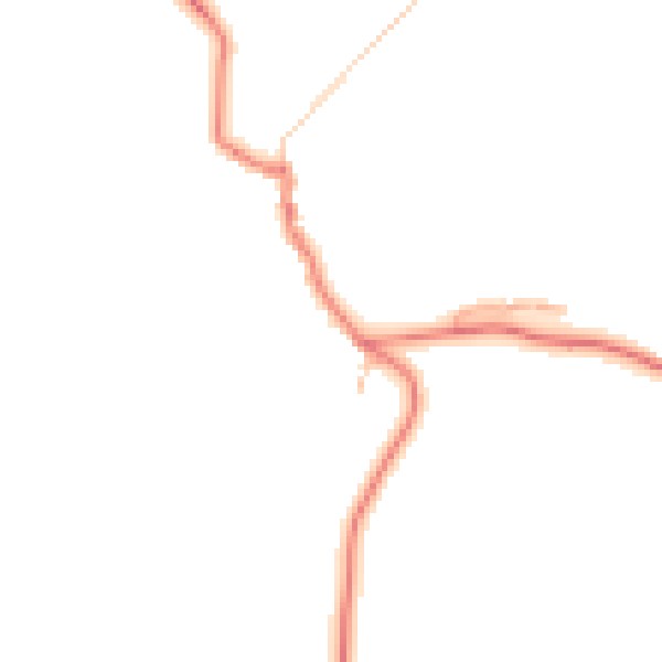 Daytime road noise heatmap for BB12 9JX