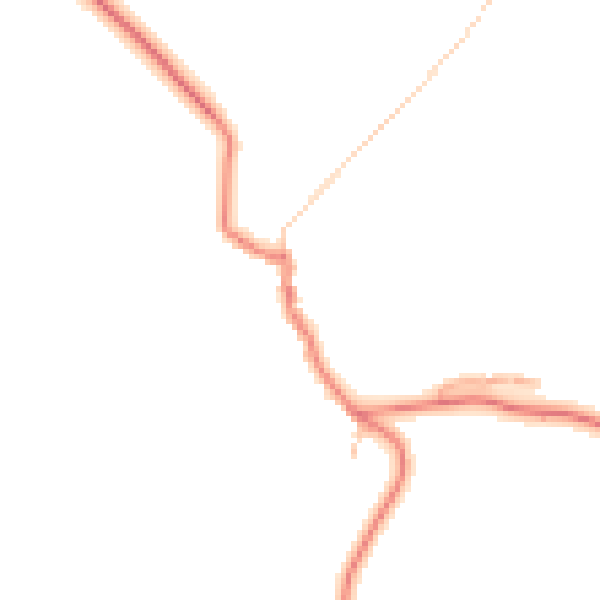 Daytime road noise heatmap for BB12 9JZ