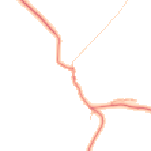 Daytime road noise heatmap for BB12 9LA