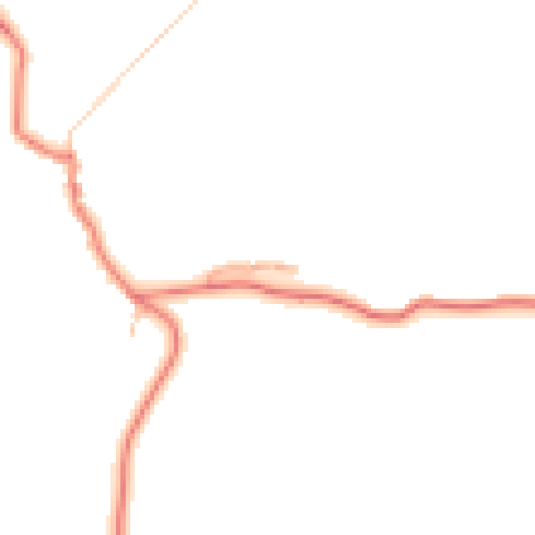Daytime road noise heatmap for BB12 9LE