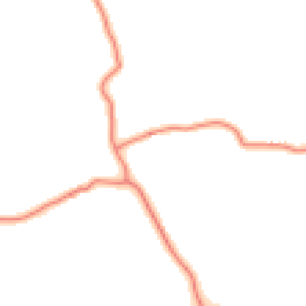 Daytime road noise heatmap for BB12 9LU
