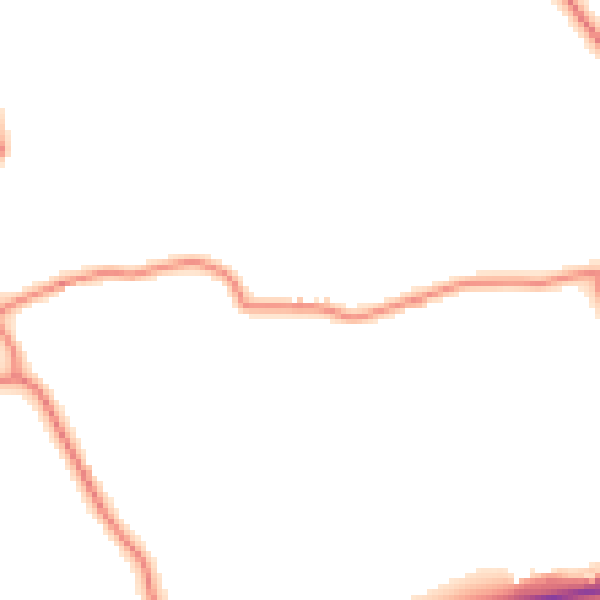 Daytime road noise heatmap for BB12 9LX