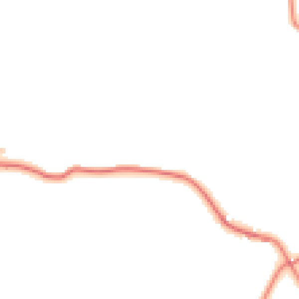 Daytime road noise heatmap for BB12 9NA