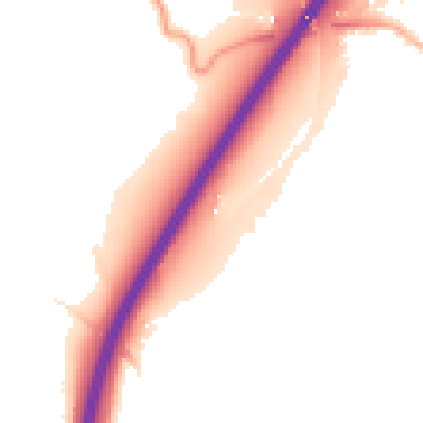 Night-time road noise heatmap for BB12 9NS