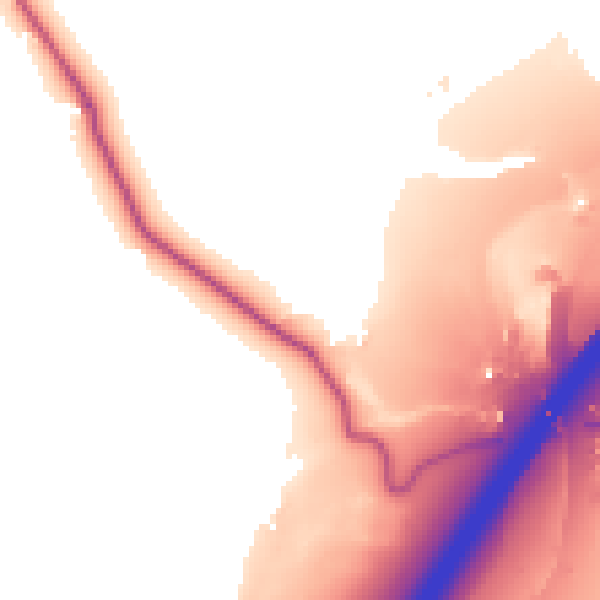 Daytime road noise heatmap for BB12 9NZ