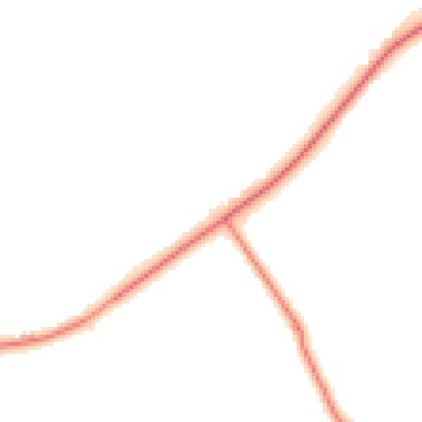 Night-time road noise heatmap for BB12 9PB
