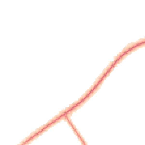 Night-time road noise heatmap for BB12 9PJ