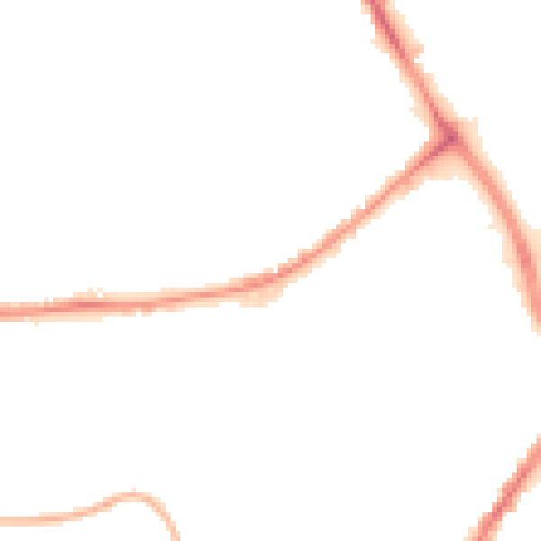Night-time road noise heatmap for BB2 1TS
