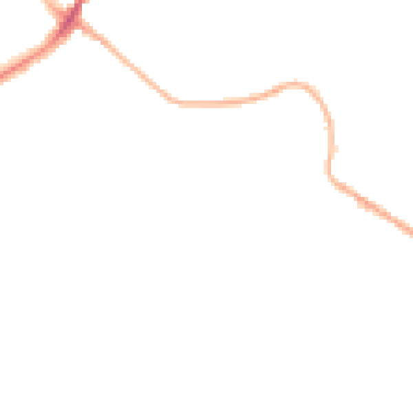 Night-time road noise heatmap for BB2 2AS