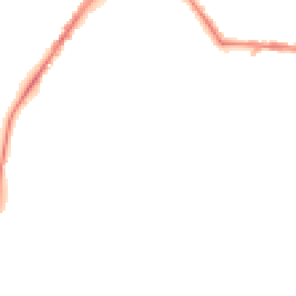 Night-time road noise heatmap for BB2 3AU