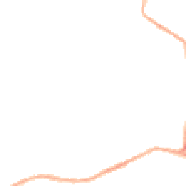 Night-time road noise heatmap for BB2 4DY