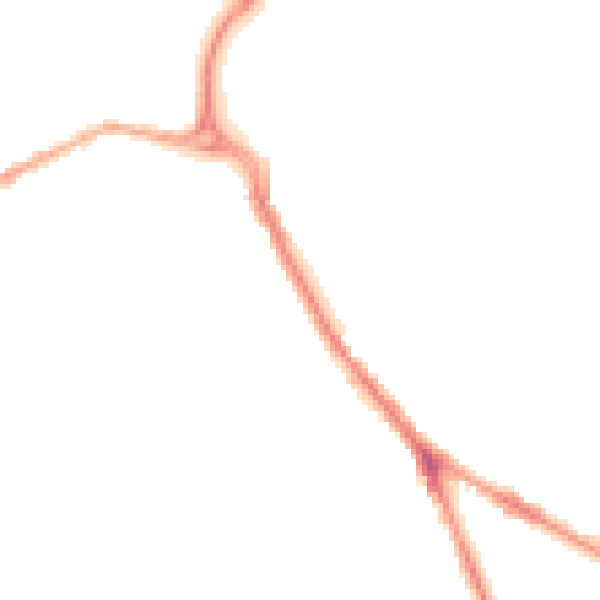 Night-time road noise heatmap for BB2 4JQ