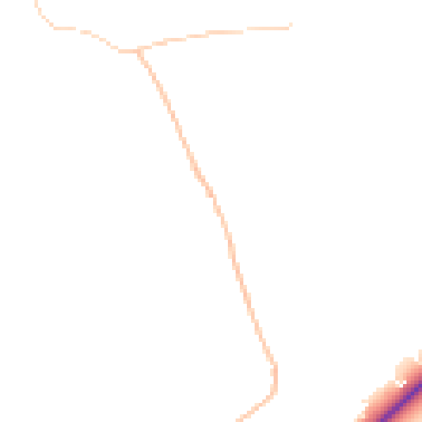 Daytime road noise heatmap for BB2 7LY