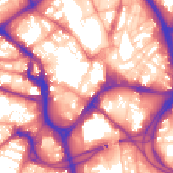 Daytime road noise heatmap for BD1 1HJ