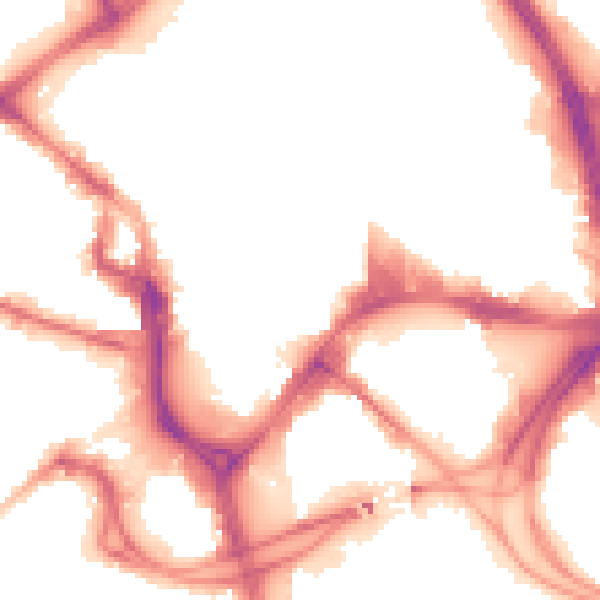 Night-time road noise heatmap for BD1 1HJ