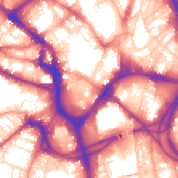 Daytime road noise heatmap for BD1 1HZ