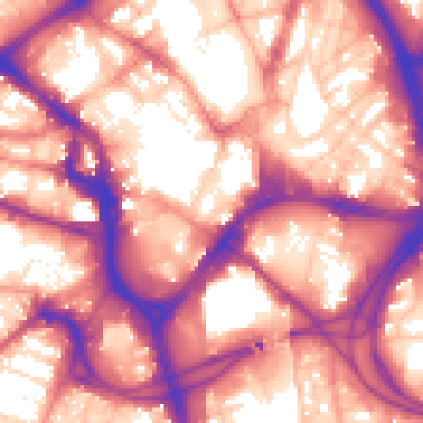 Daytime road noise heatmap for BD1 1JB