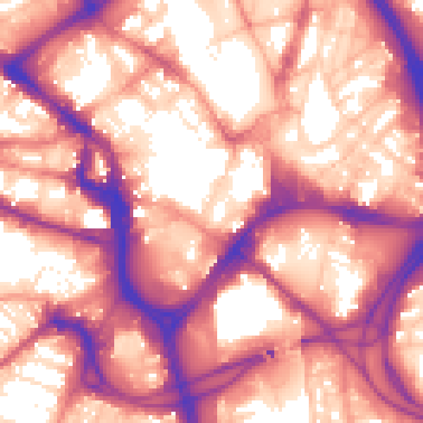 Daytime road noise heatmap for BD1 1NE