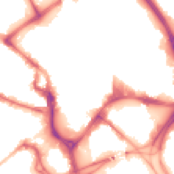 Night-time road noise heatmap for BD1 1PR