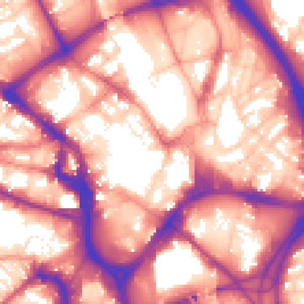 Daytime road noise heatmap for BD1 1QB