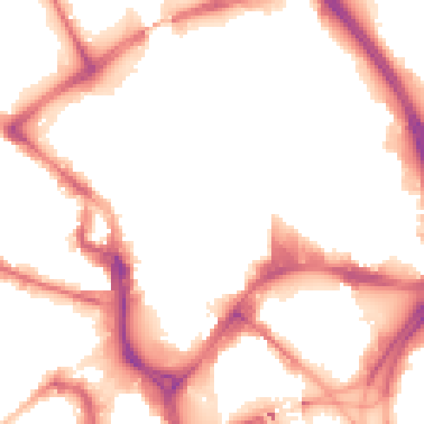 Night-time road noise heatmap for BD1 1QB