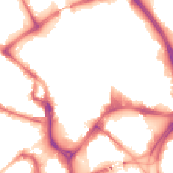 Night-time road noise heatmap for BD1 1QD