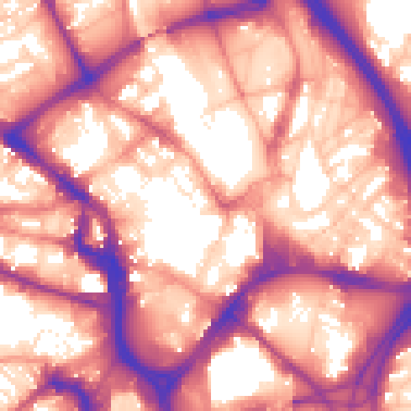Daytime road noise heatmap for BD1 1QL