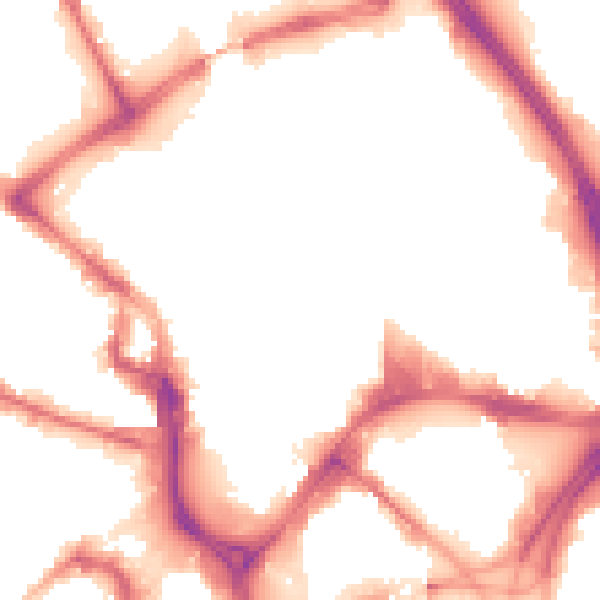 Night-time road noise heatmap for BD1 1QL