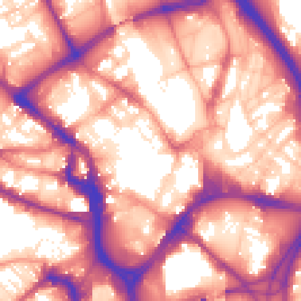 Daytime road noise heatmap for BD1 1QN