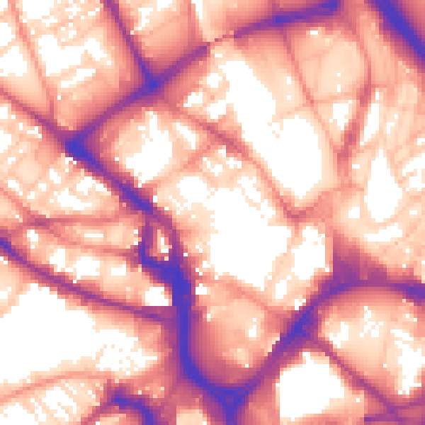 Daytime road noise heatmap for BD1 1QP