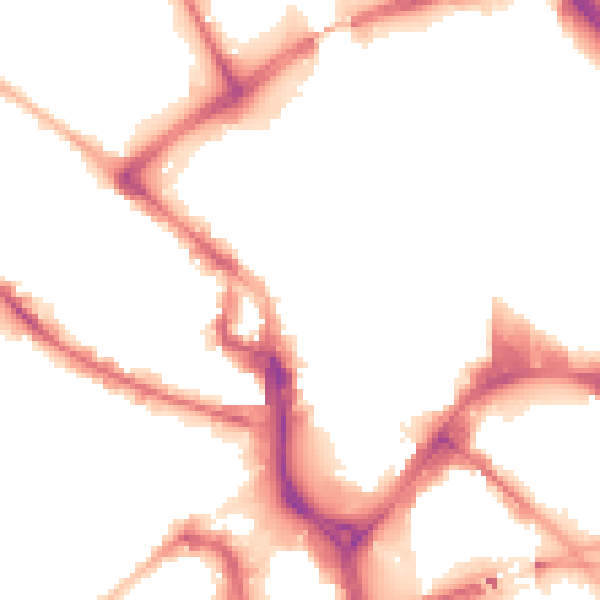 Night-time road noise heatmap for BD1 1QR