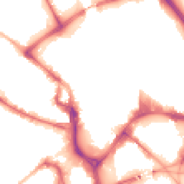 Night-time road noise heatmap for BD1 1QT
