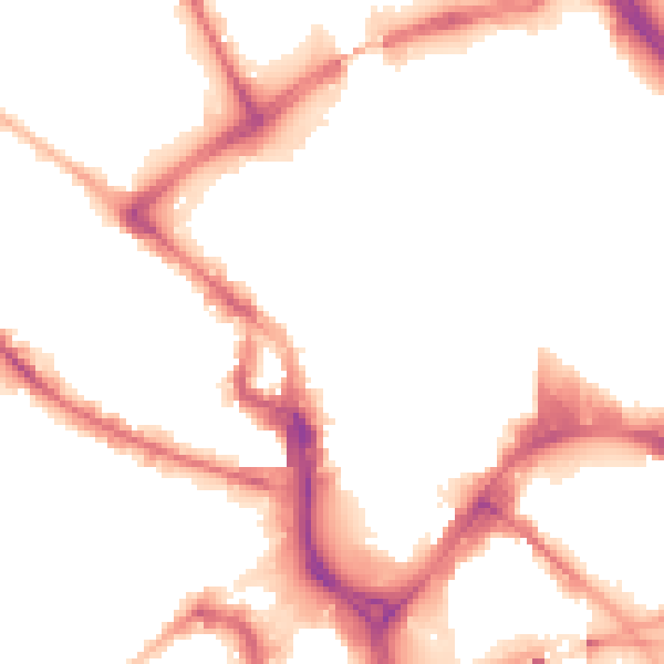 Night-time road noise heatmap for BD1 1QU
