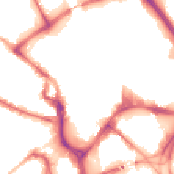 Night-time road noise heatmap for BD1 1RA