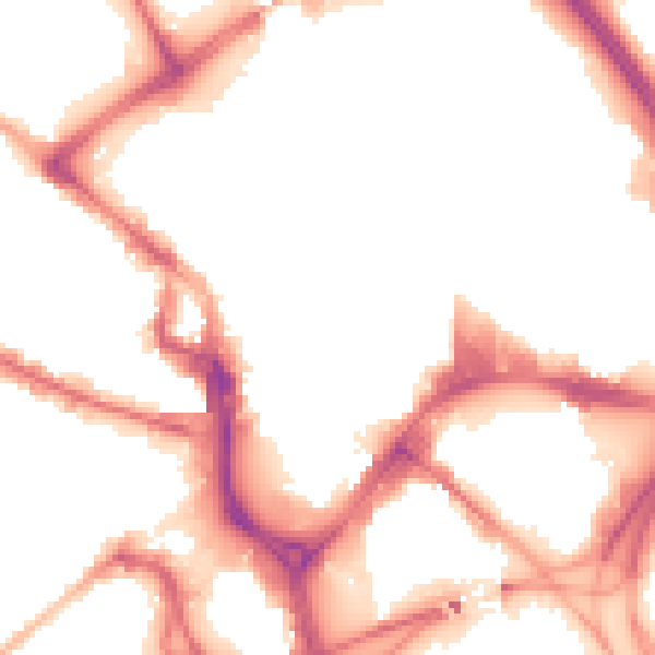 Night-time road noise heatmap for BD1 1RD