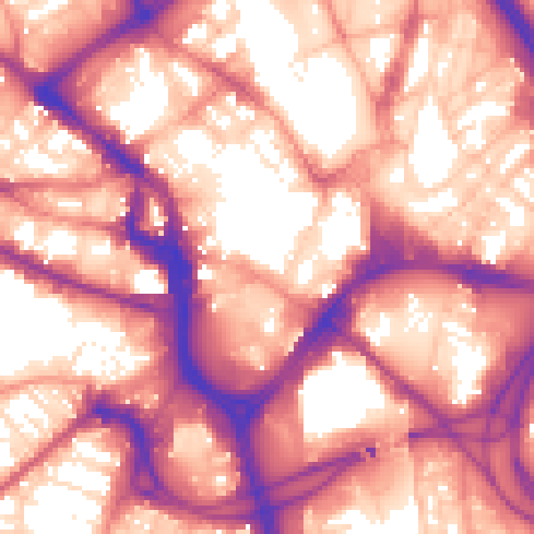 Daytime road noise heatmap for BD1 1RU