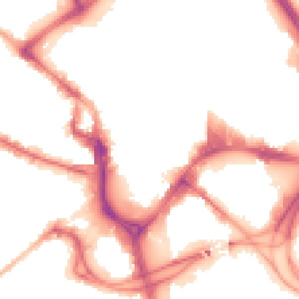 Night-time road noise heatmap for BD1 1RU